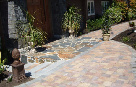 stone paver patio